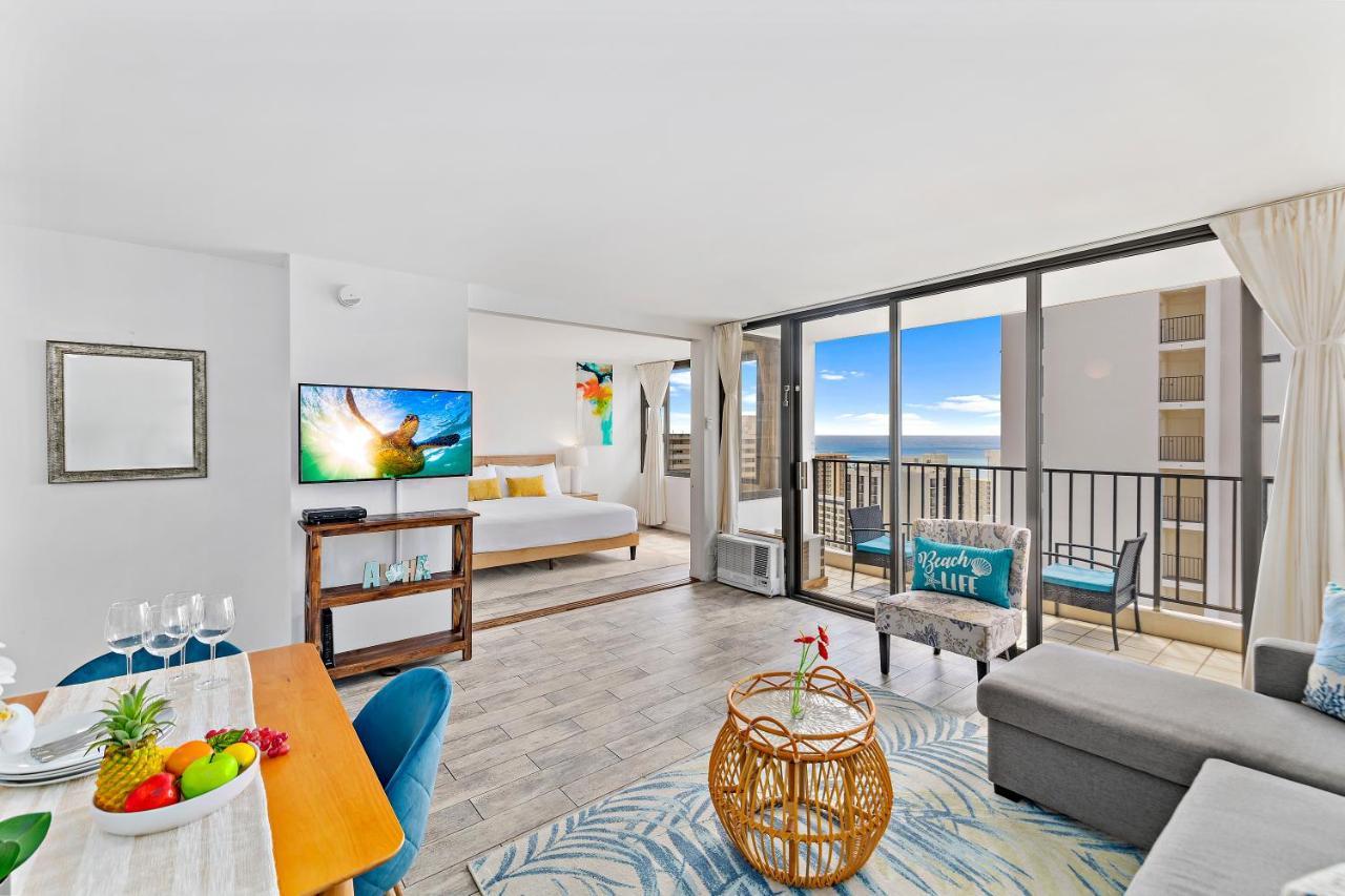 1Br With Great Ocean Views, 1 Block To Waikiki Beach 檀香山 外观 照片