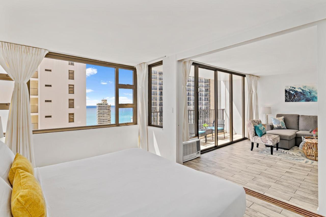 1Br With Great Ocean Views, 1 Block To Waikiki Beach 檀香山 外观 照片